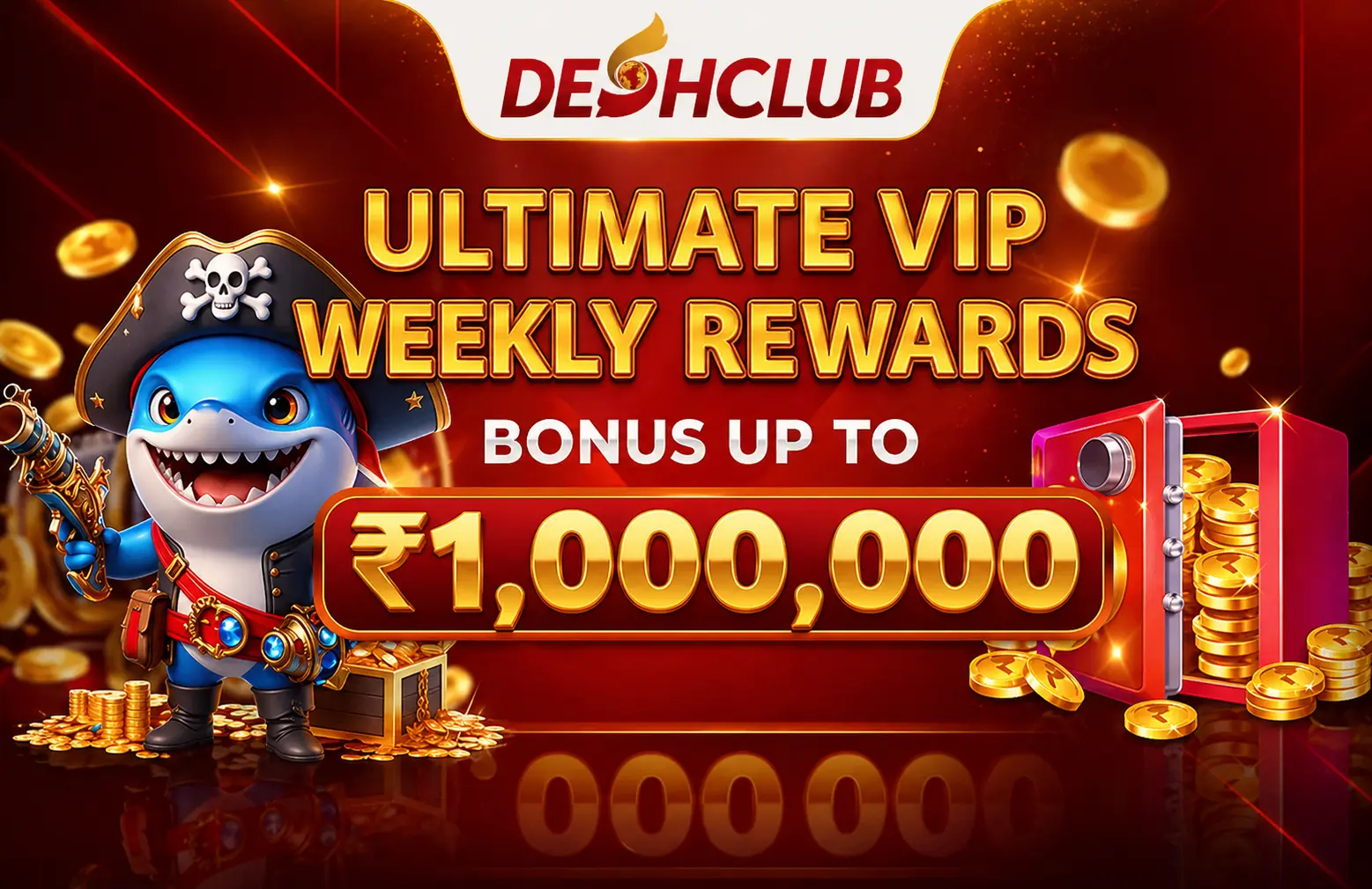 Various game categories on the Desh Club platform